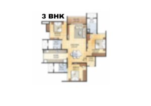 Prestige Falcon City Luxe 3 Bhk Plan