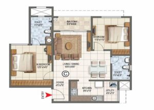 prestige park-ridge-1 bhk