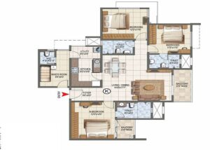 prestige park-ridge-3 bhk