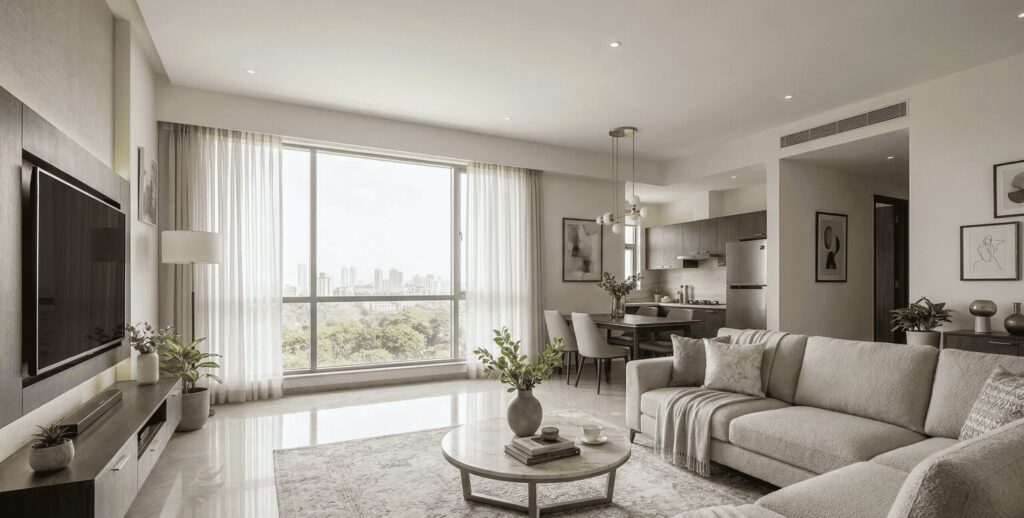 Mahindra vista kandivali living room