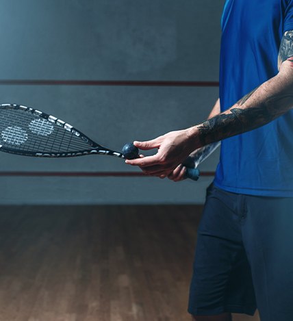 Brigade Stellaris amenities - squash court at the Velachery development