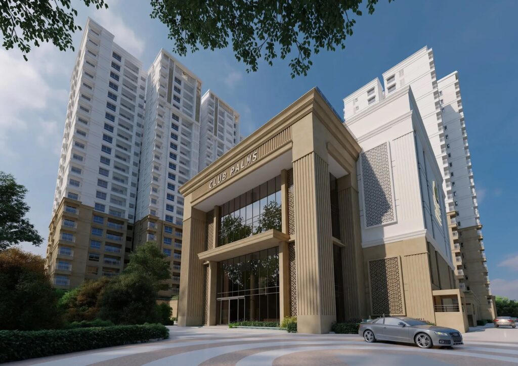 Prestige Palm Court Madhavaram Chennai Club Palms clubhouse entrance