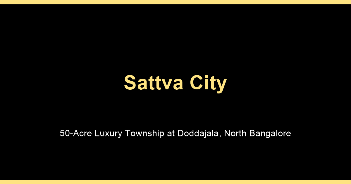 Sattva City amenities including luxury clubhouse pool and sports courts at Doddajala Bangalore
