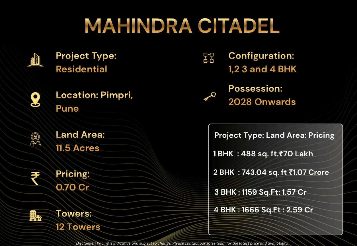 Mahindra Citadel Pimpri project details