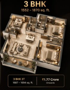 CONCORDE SIENNA 3 BHK